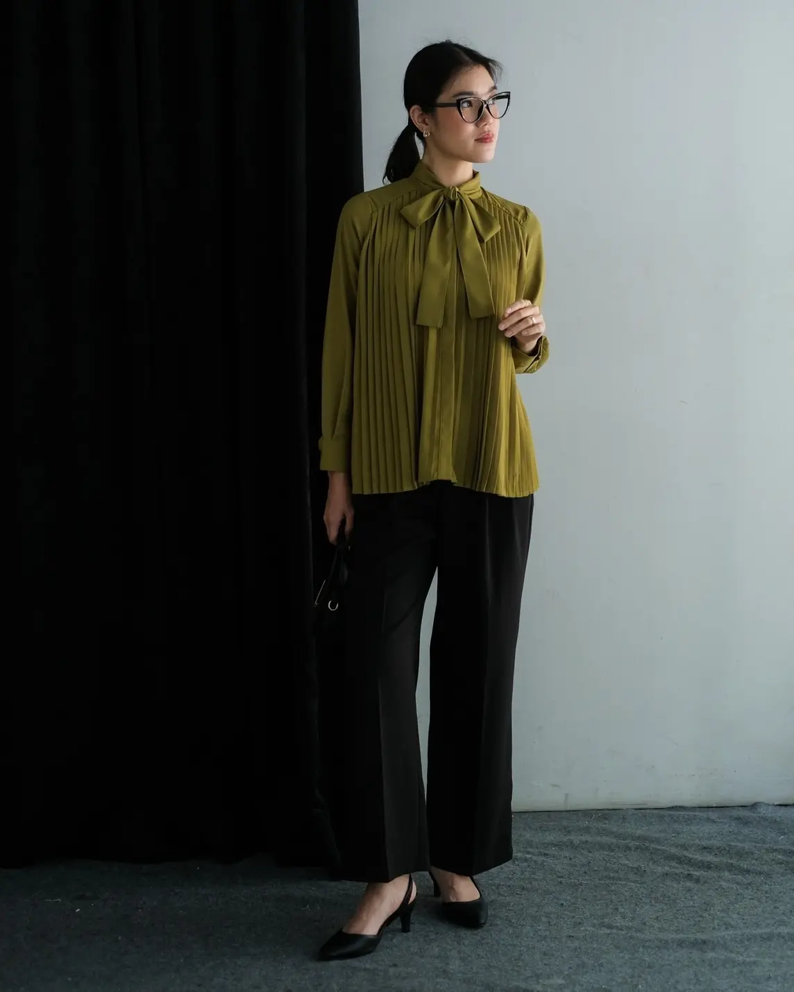 Kylie Blouse Kode 80086 Olive - Image 2