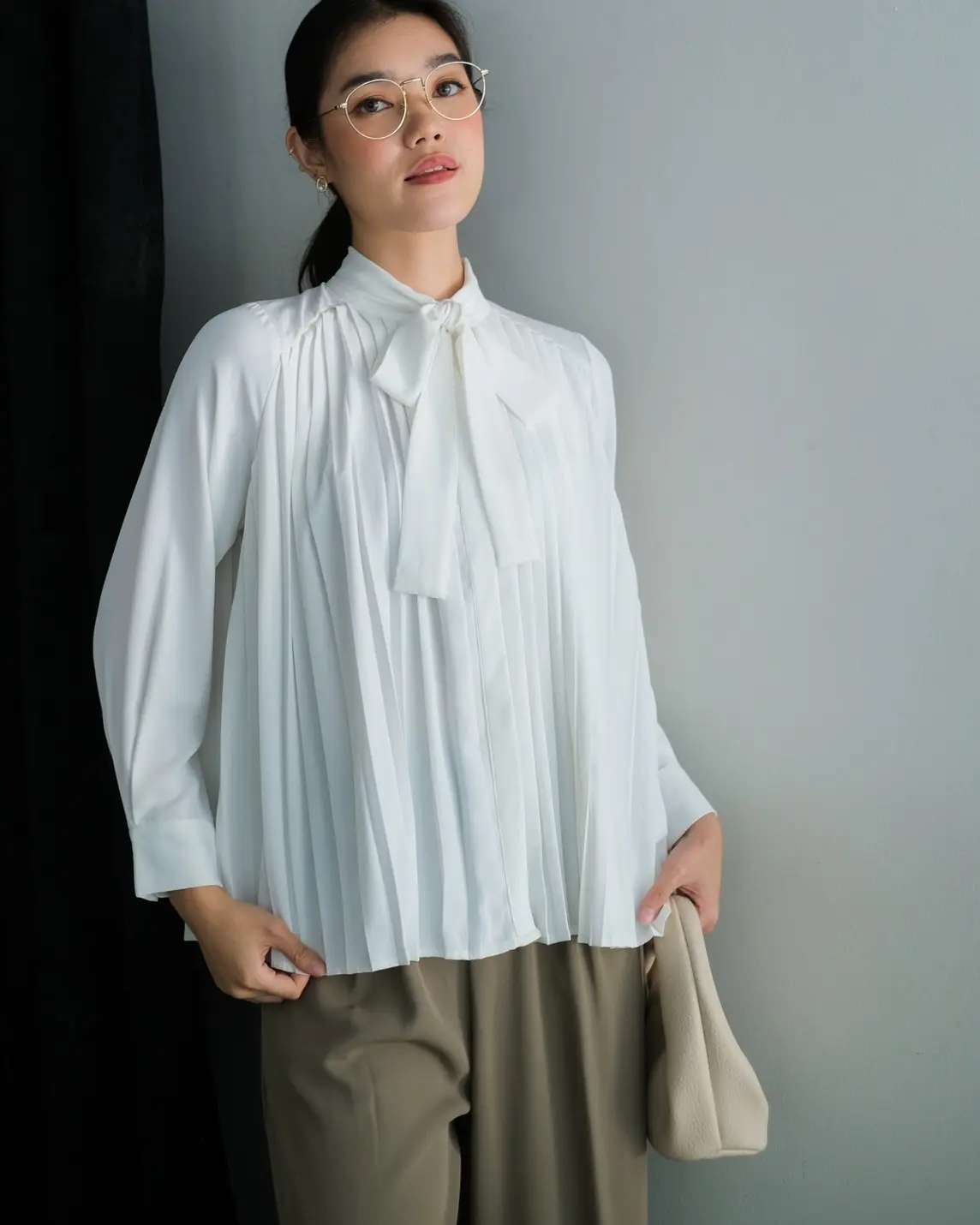 Kylie Blouse Kode 80086 Broken White
