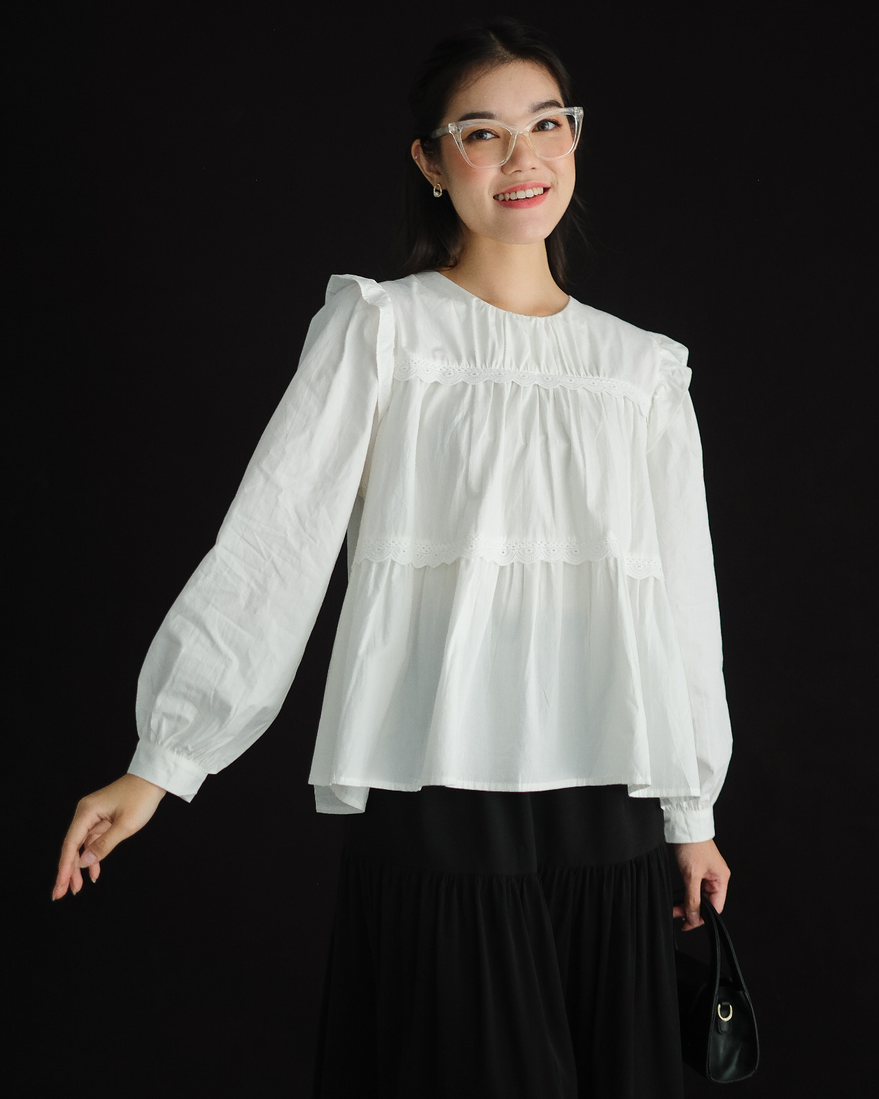 Leisha Longsleeve Kode 9A/883-1 Broken White