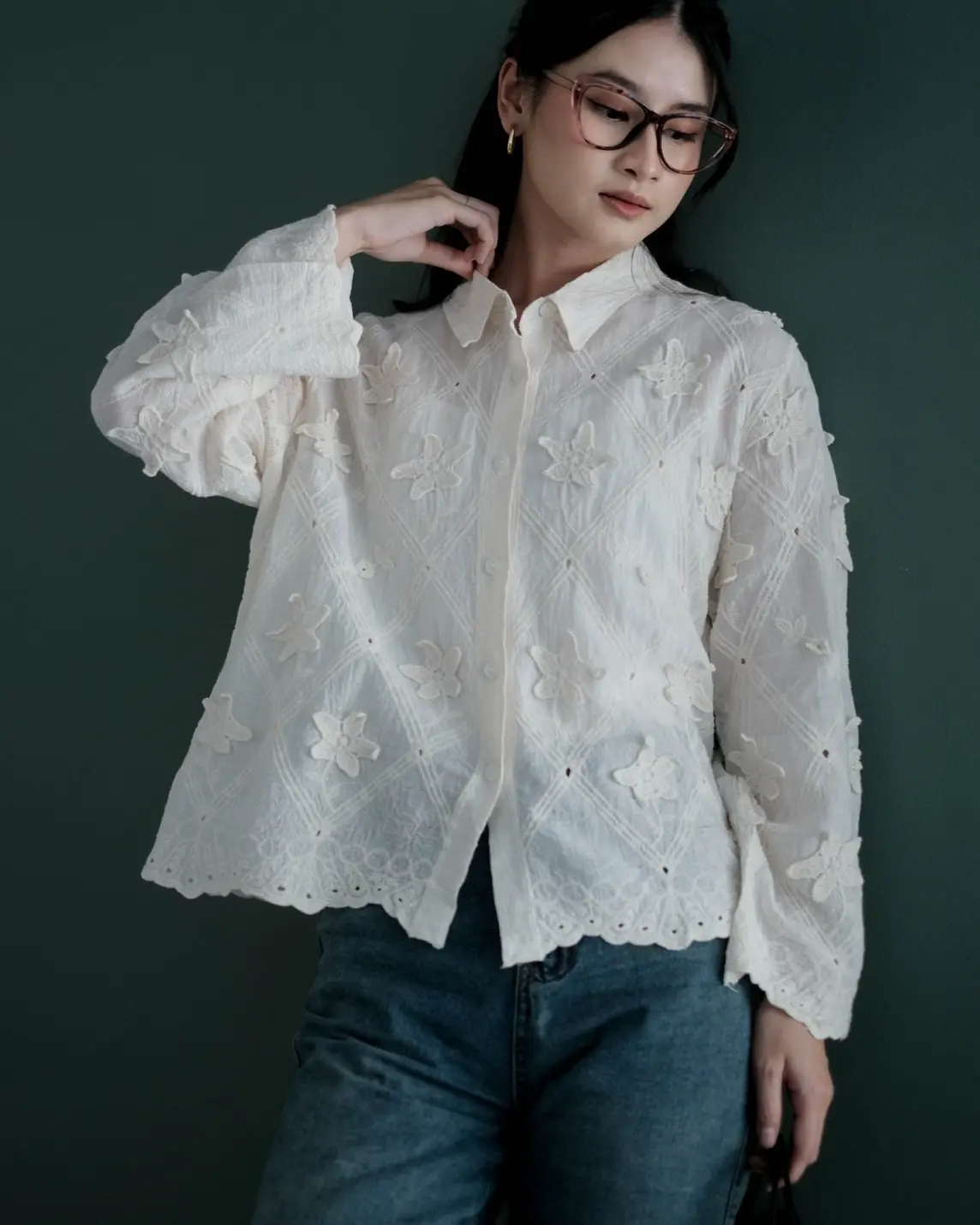 Mizan Shirt Kode 108 Ivory - Image 3