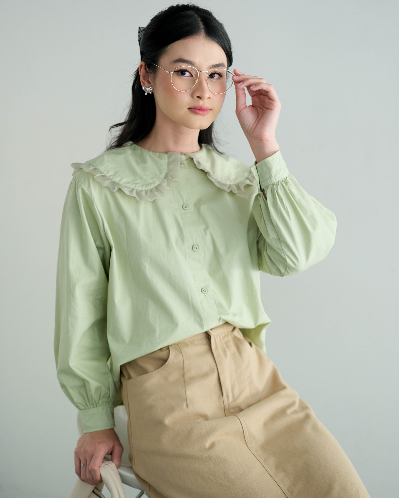 Naomi Shirt Mint - Image 3