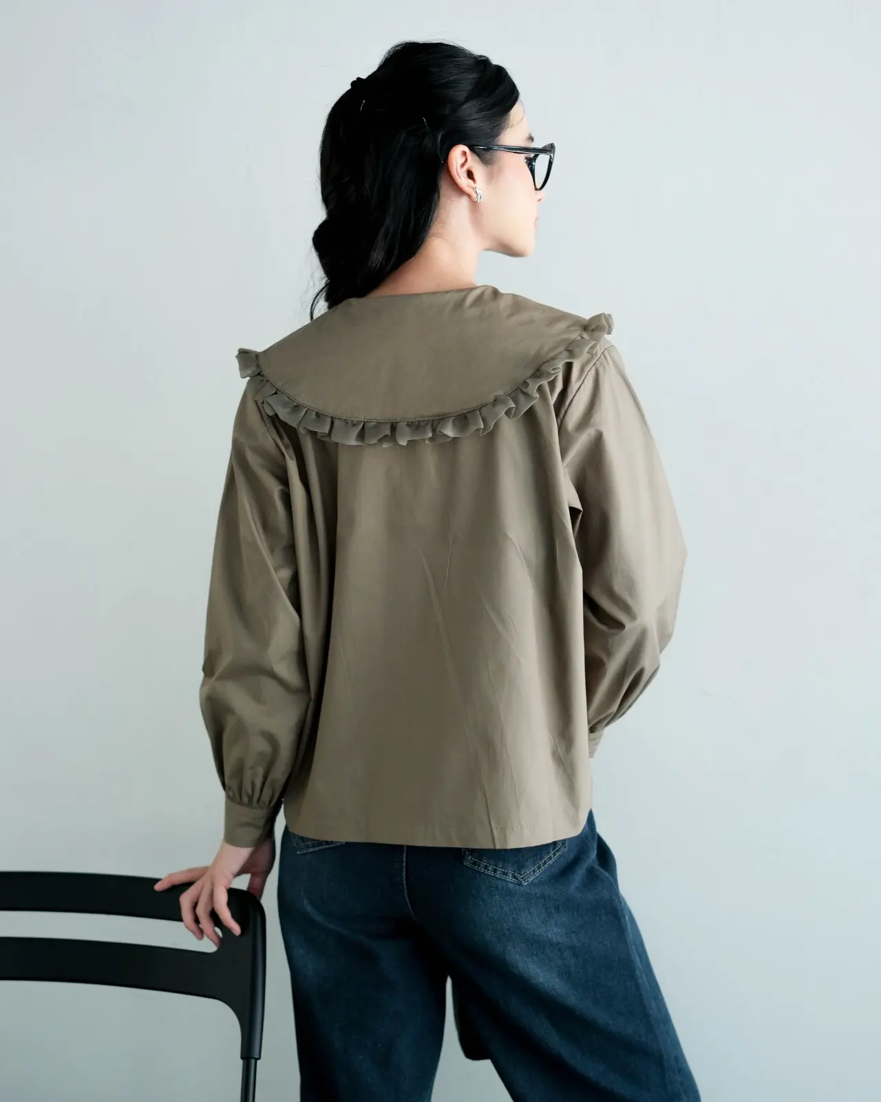 Naomi Shirt Khaki - Image 3
