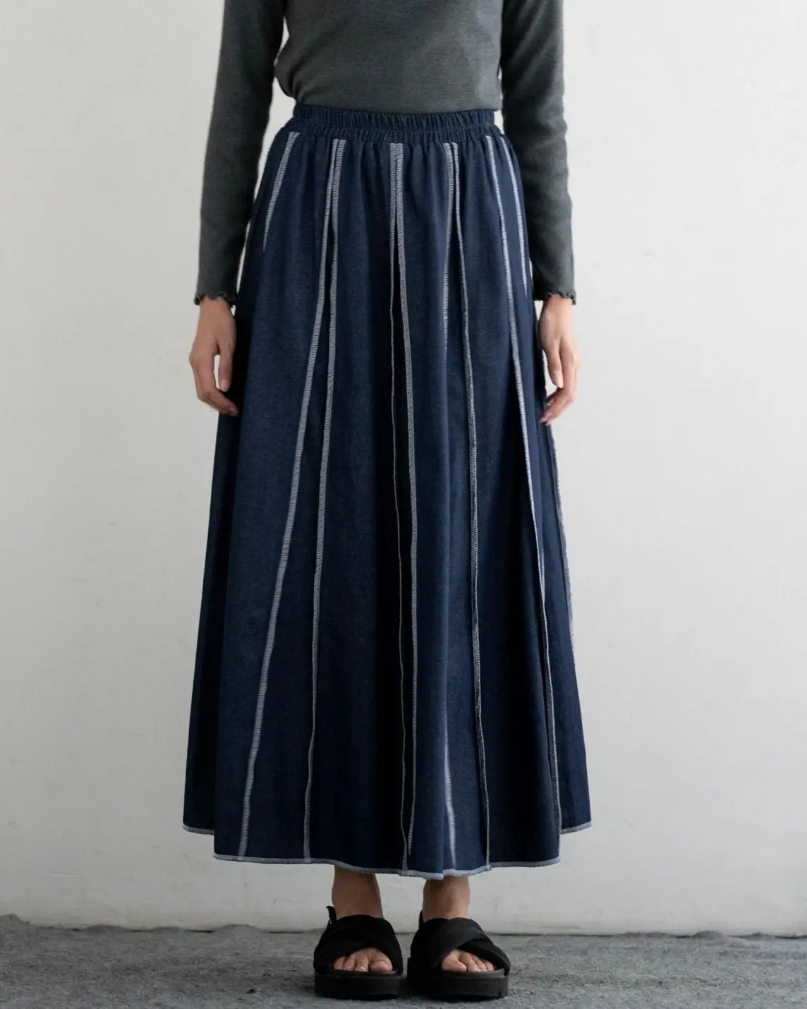 Alternative view of Nuke Maxi Skirt Blue Denim