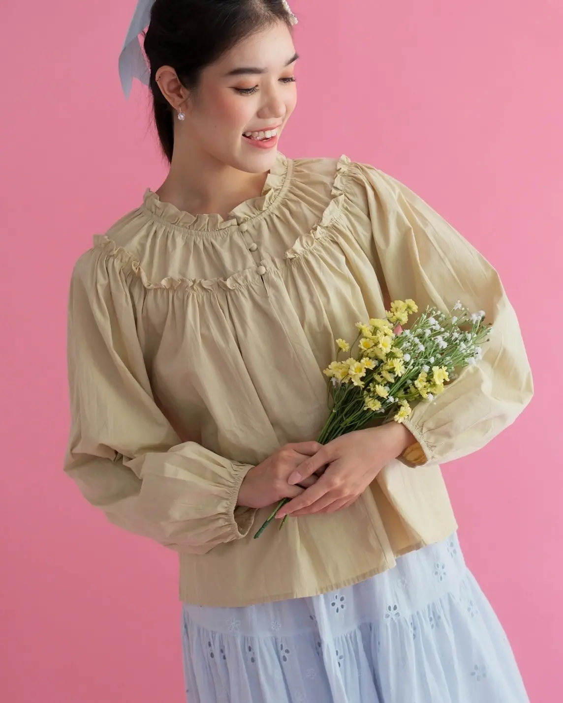 Palavi Blouse Kode 10A Cream - Image 2