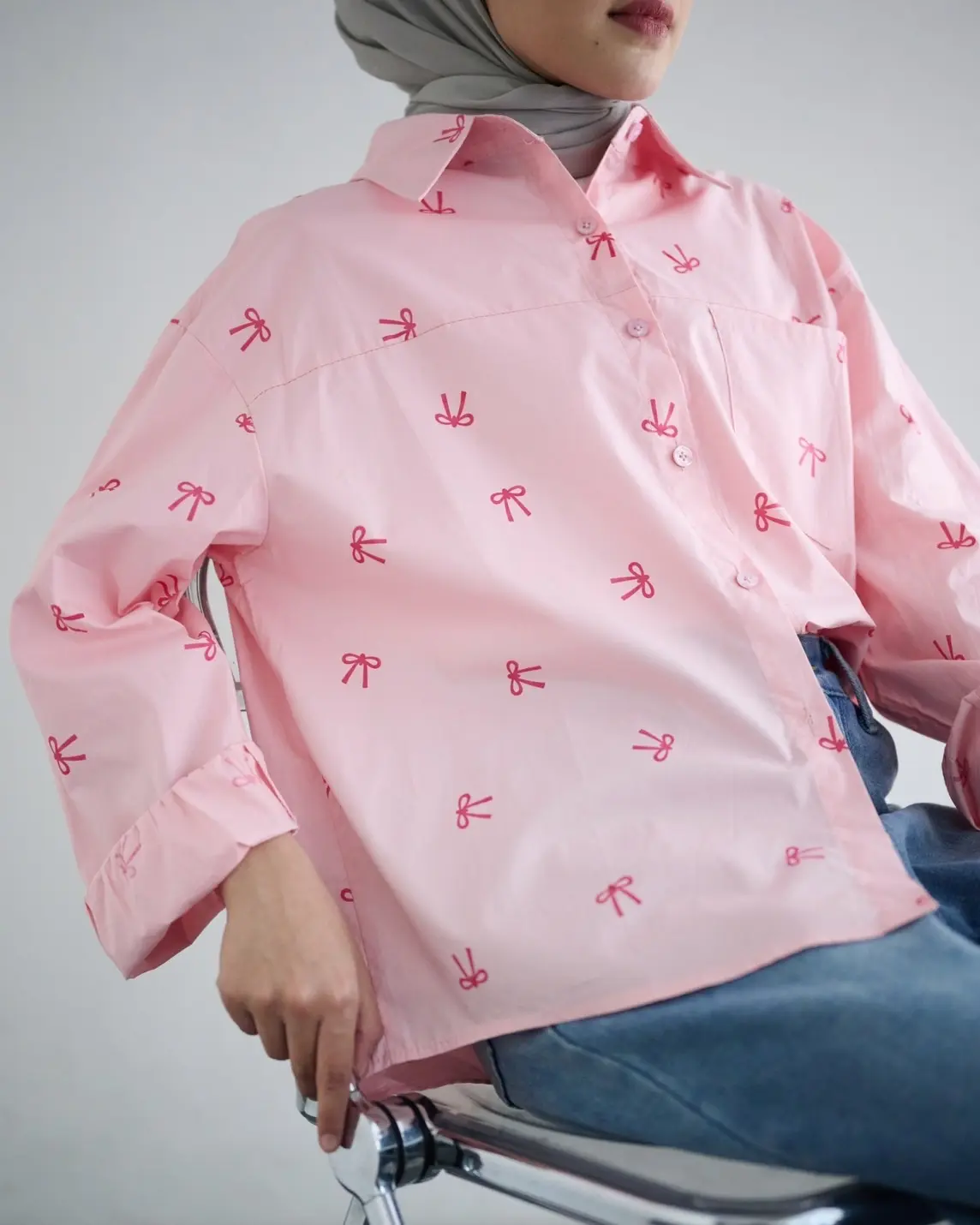 Parvena Shirt Kode 126A Pink - Image 3
