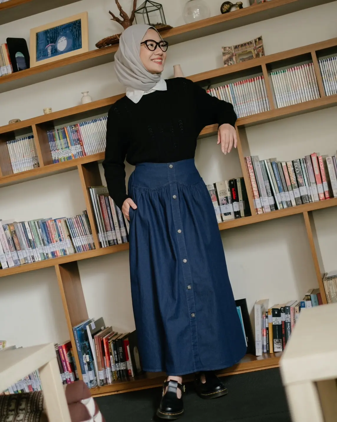 Pauleta Denim Skirt Kode 112A Dark Blue