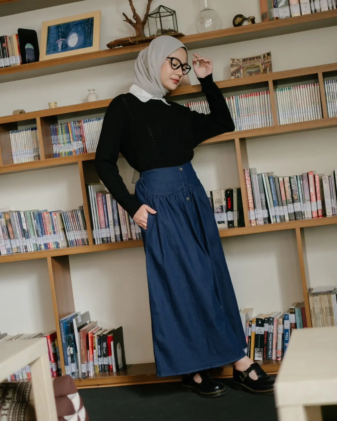 Pauleta Denim Skirt Kode 112A Dark Blue - Image 2
