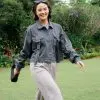 Pierre Denim Jacket Dark Grey - Image 2
