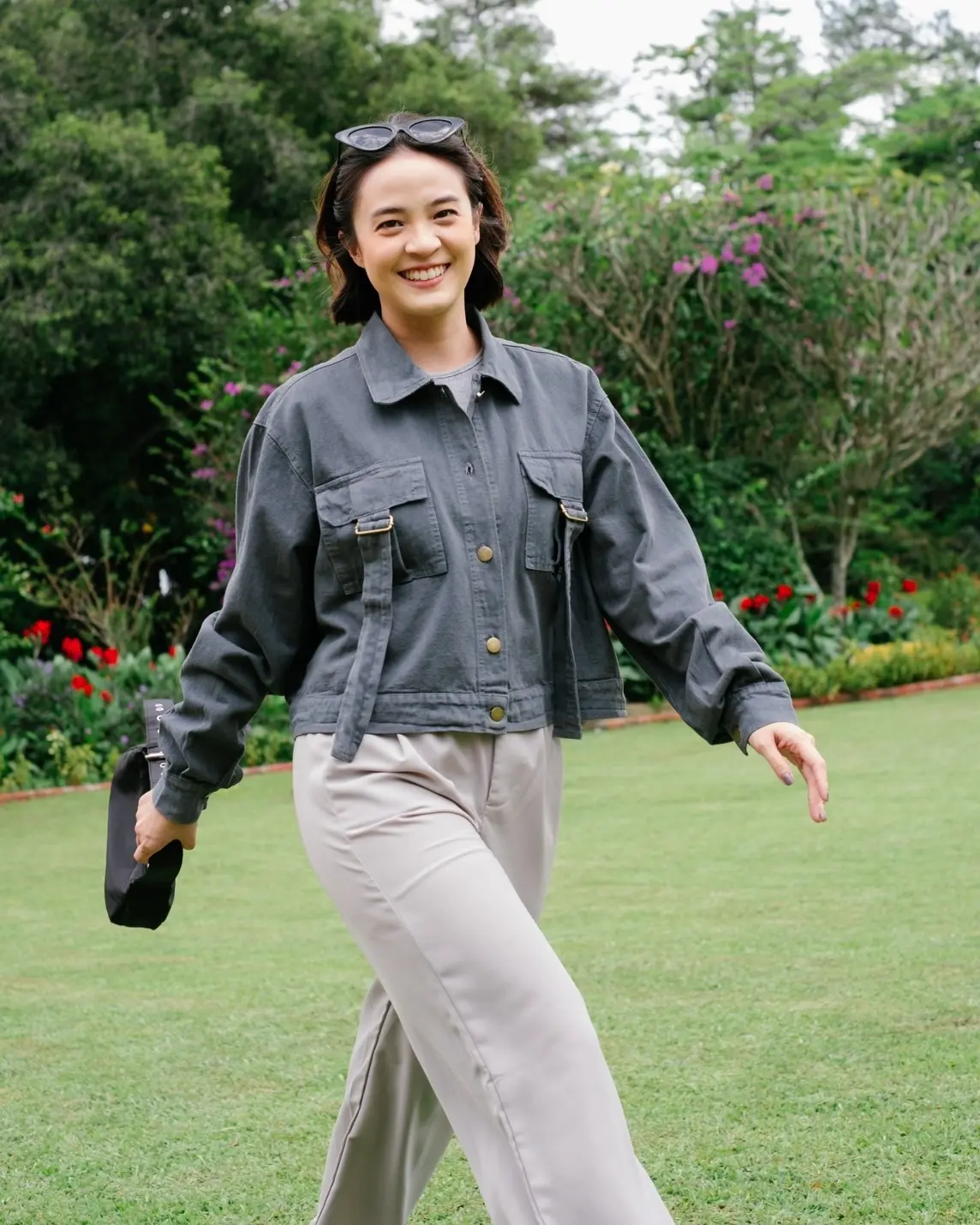 Pierre Denim Jacket Dark Grey - Image 2