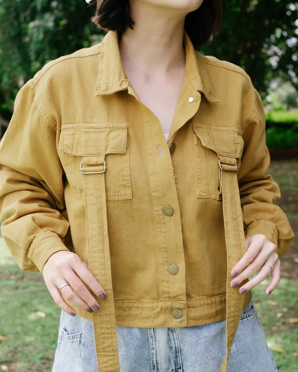 Pierre Denim Jacket Mustard - Image 2