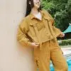 Pierre Denim Jacket Mustard - Image 3