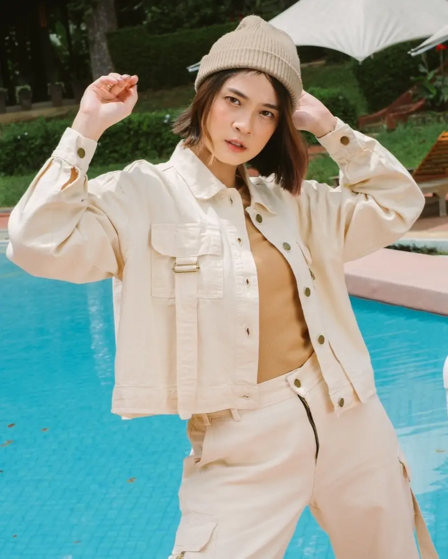 Pierre Denim Jacket Beige