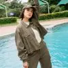 Pierre Denim Jacket Olive - Image 2