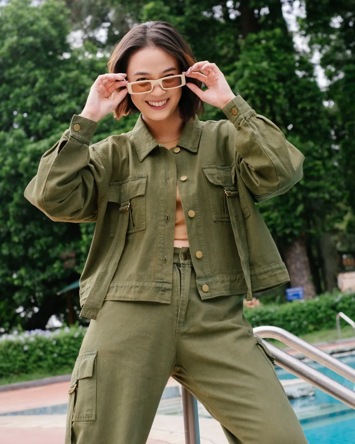 Pierre Denim Jacket Army