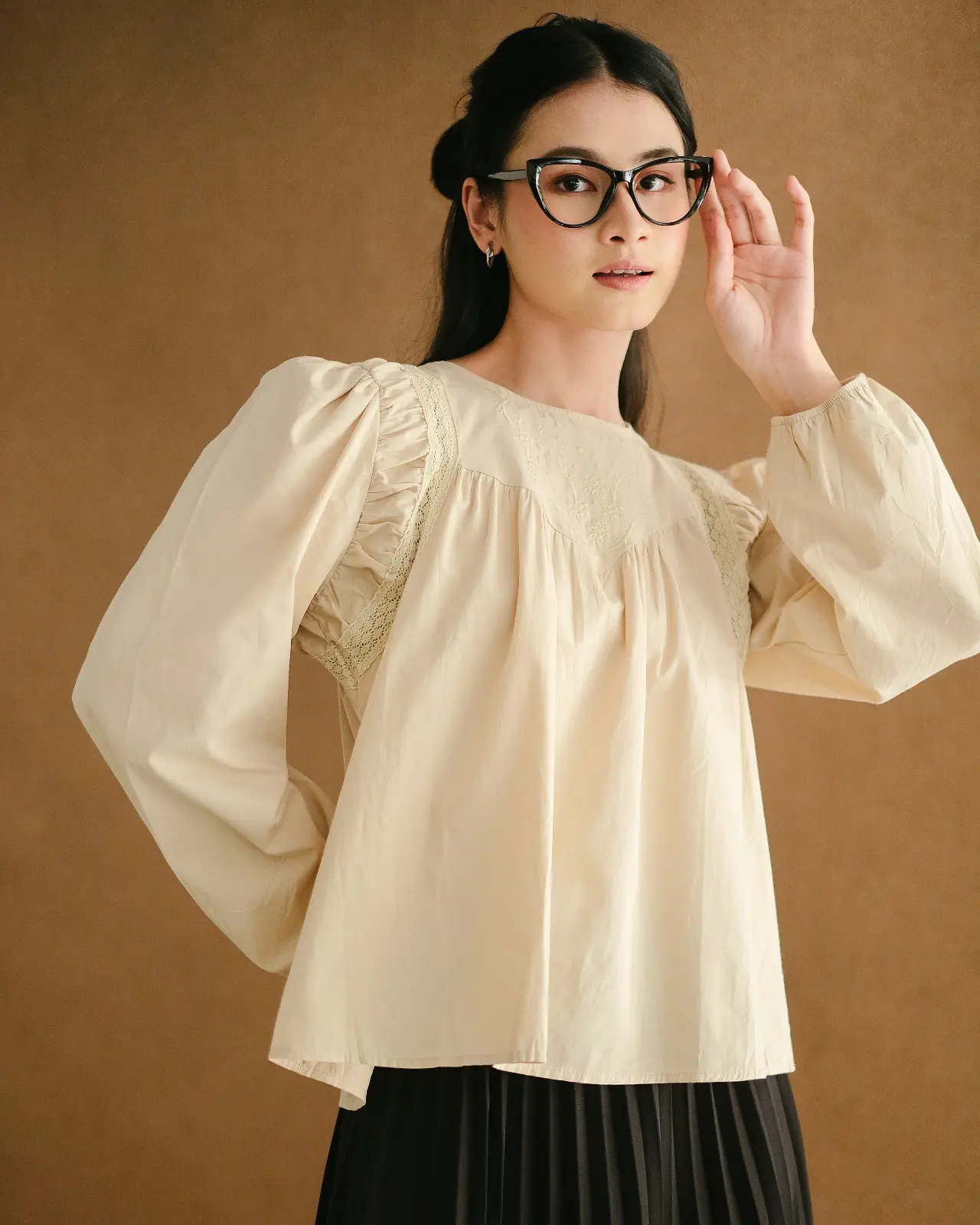 Piyasa Longsleeve Kode 15A Cream - Image 2