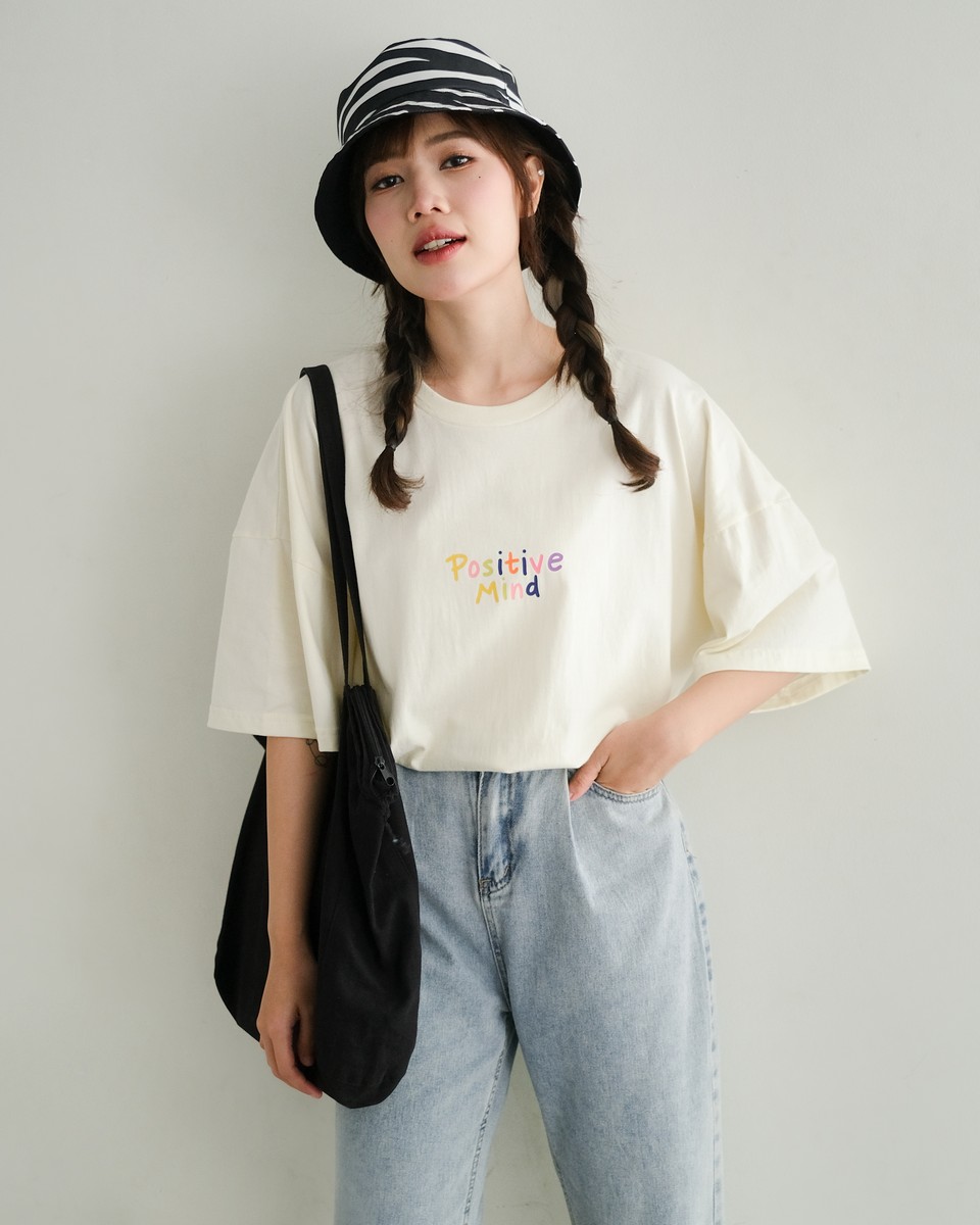 Positive Mind T-Shirt Broken White