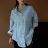 Parnika Denim Shirt Kode 163A Light Blue - Image 3