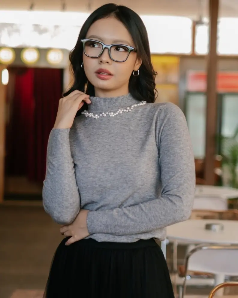 Ramona Longsleeve Kode 258A Misty Grey