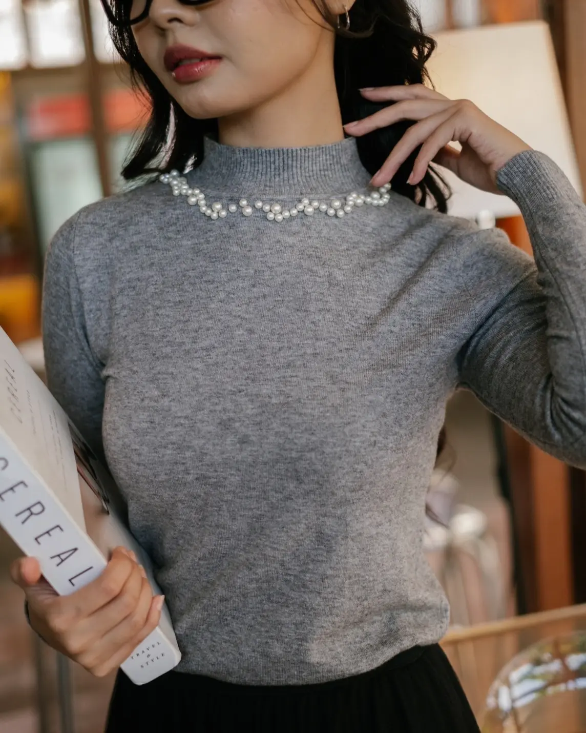 Ramona Longsleeve Kode 258A Misty Grey - Image 2