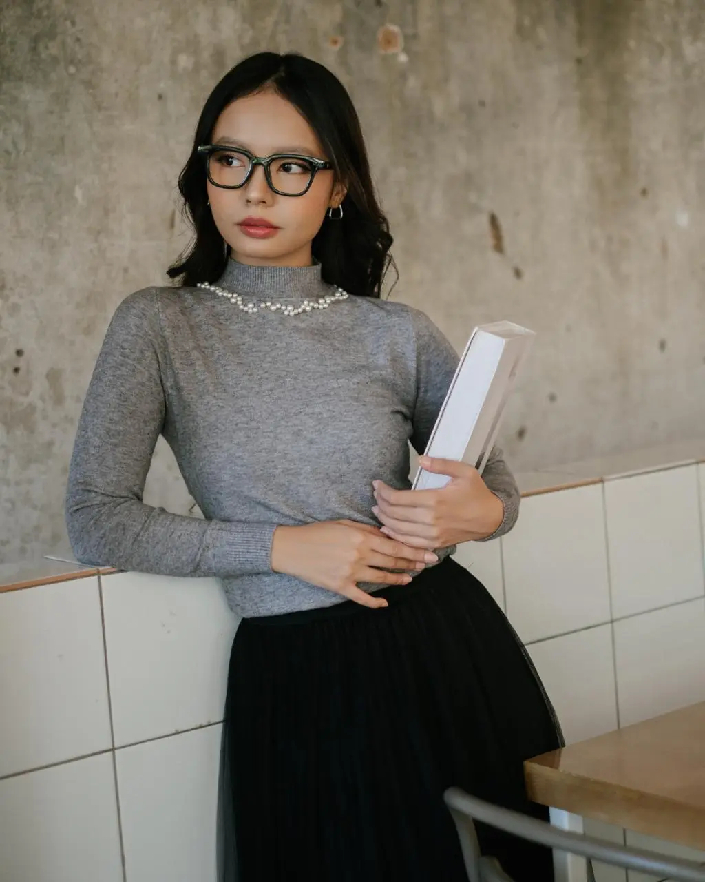 Ramona Longsleeve Kode 258A Misty Grey - Image 3