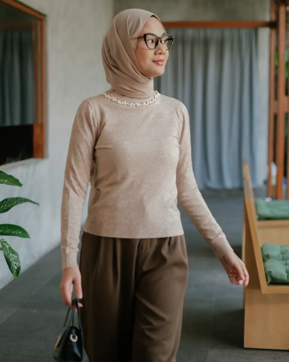 Ramona Longsleeve Kode 258A Khaki - Image 2
