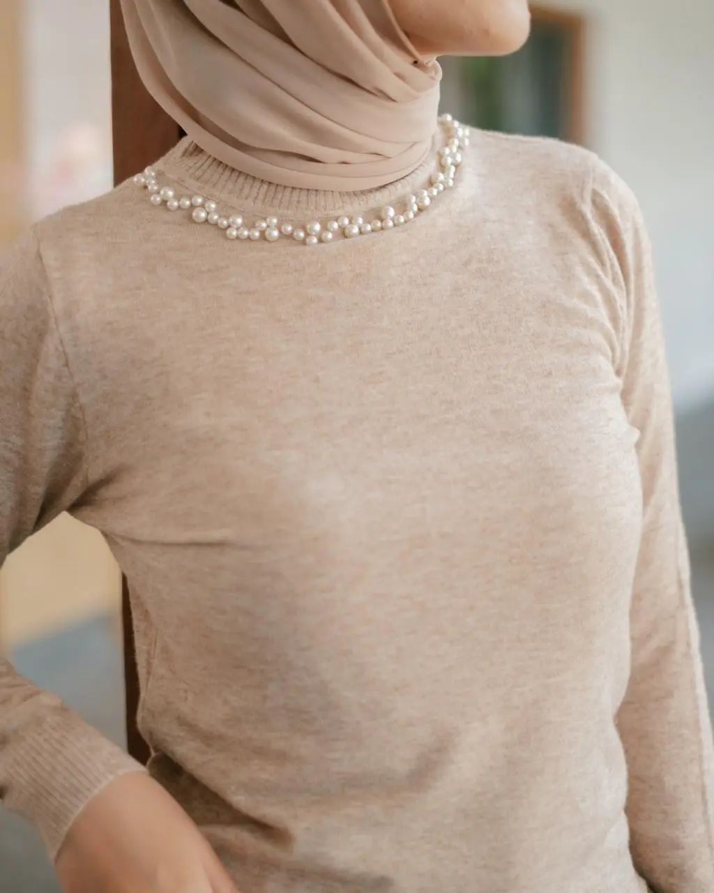Ramona Longsleeve Kode 258A Khaki - Image 3