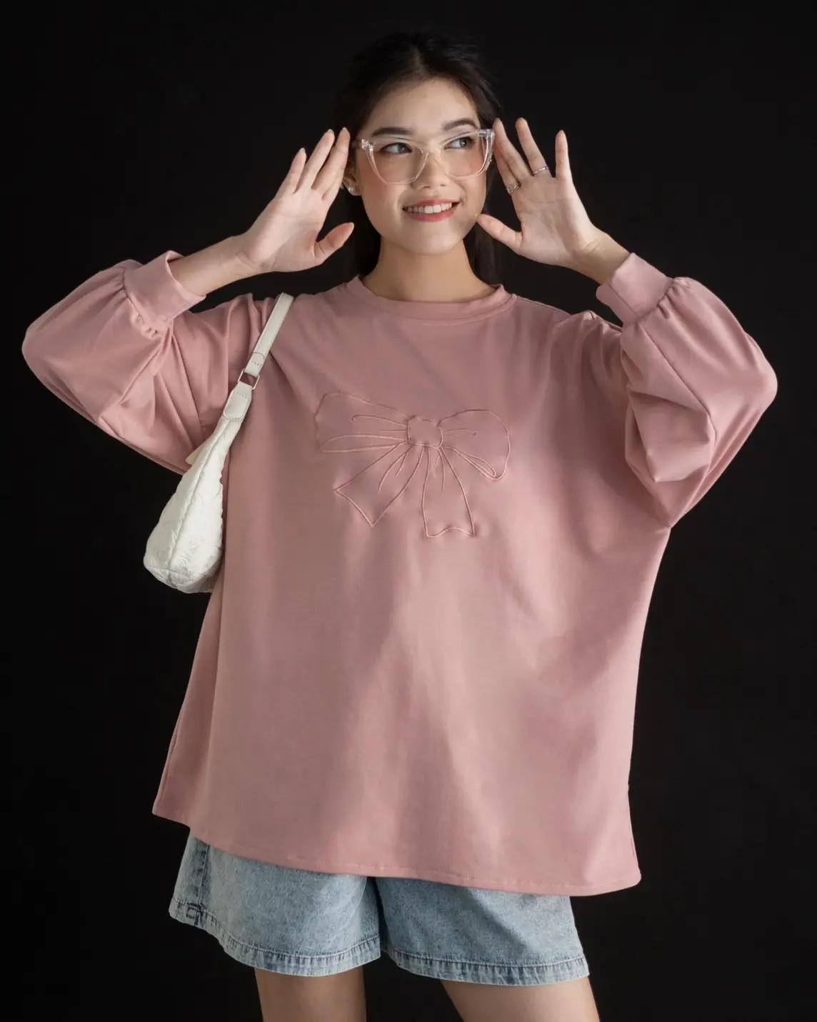 Ribbon Sweater Pink