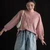 Ribbon Sweater Pink - Image 3