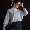 Ribbon Sweater Khaki - Image 2