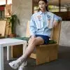 Sofia Shirt Blue - Image 2