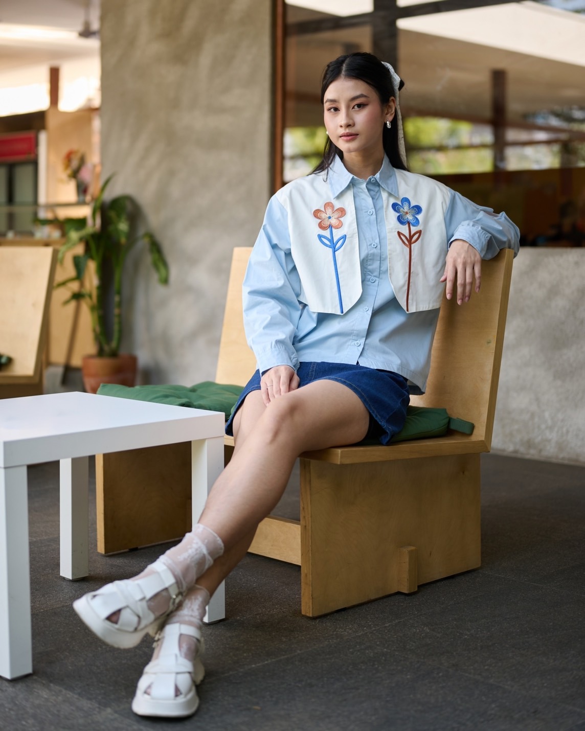 Sofia Shirt Blue - Image 2