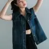 Tatiana Denim Vest Kode 157A Medium Blue - Image 2