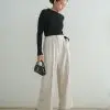 Tifara Pants Kode M050 Light Grey - Image 2