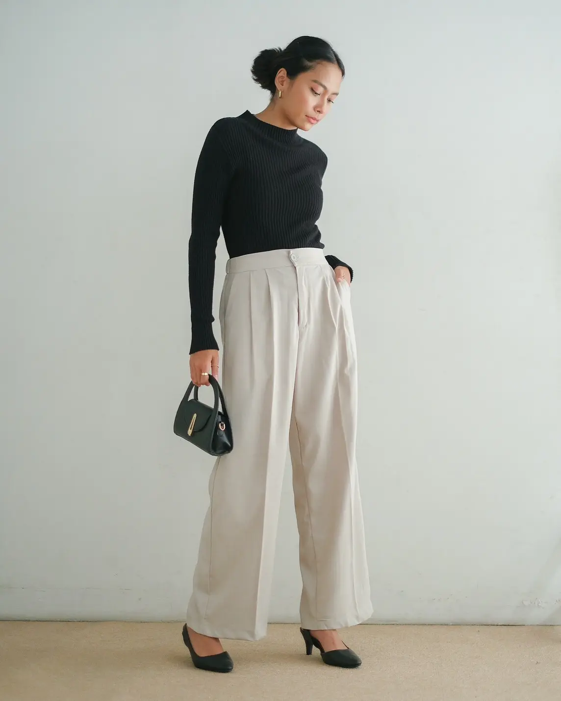 Tifara Pants Kode M050 Light Grey - Image 2