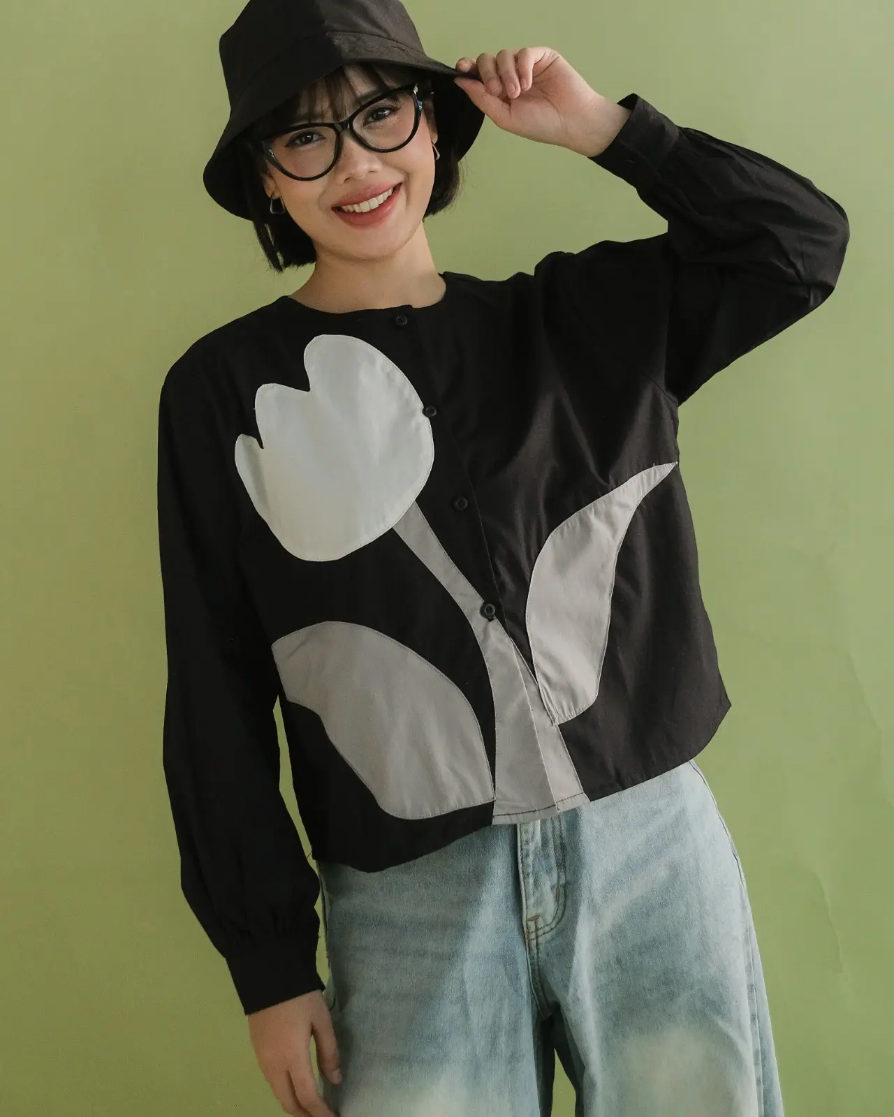 Alternative view of Tulip Blouse Black