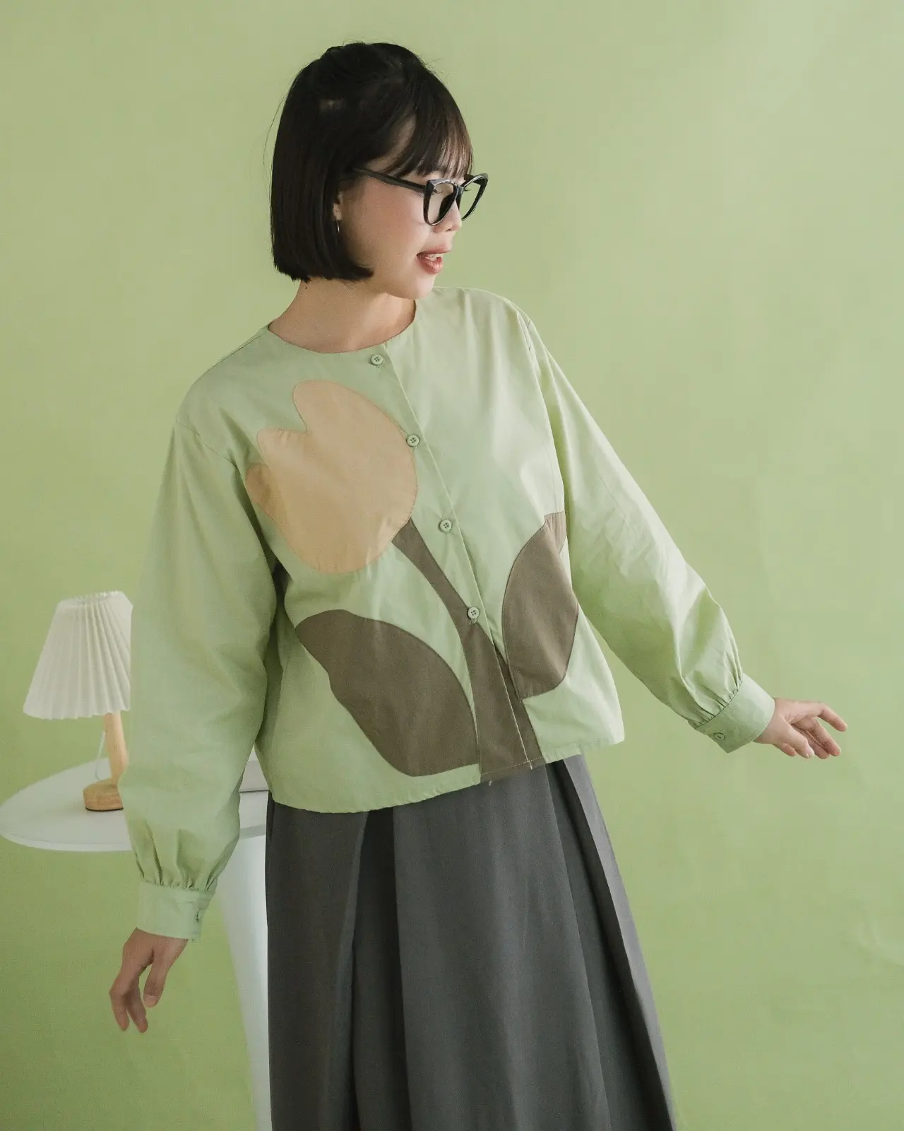 Alternative view of Tulip Blouse Mint
