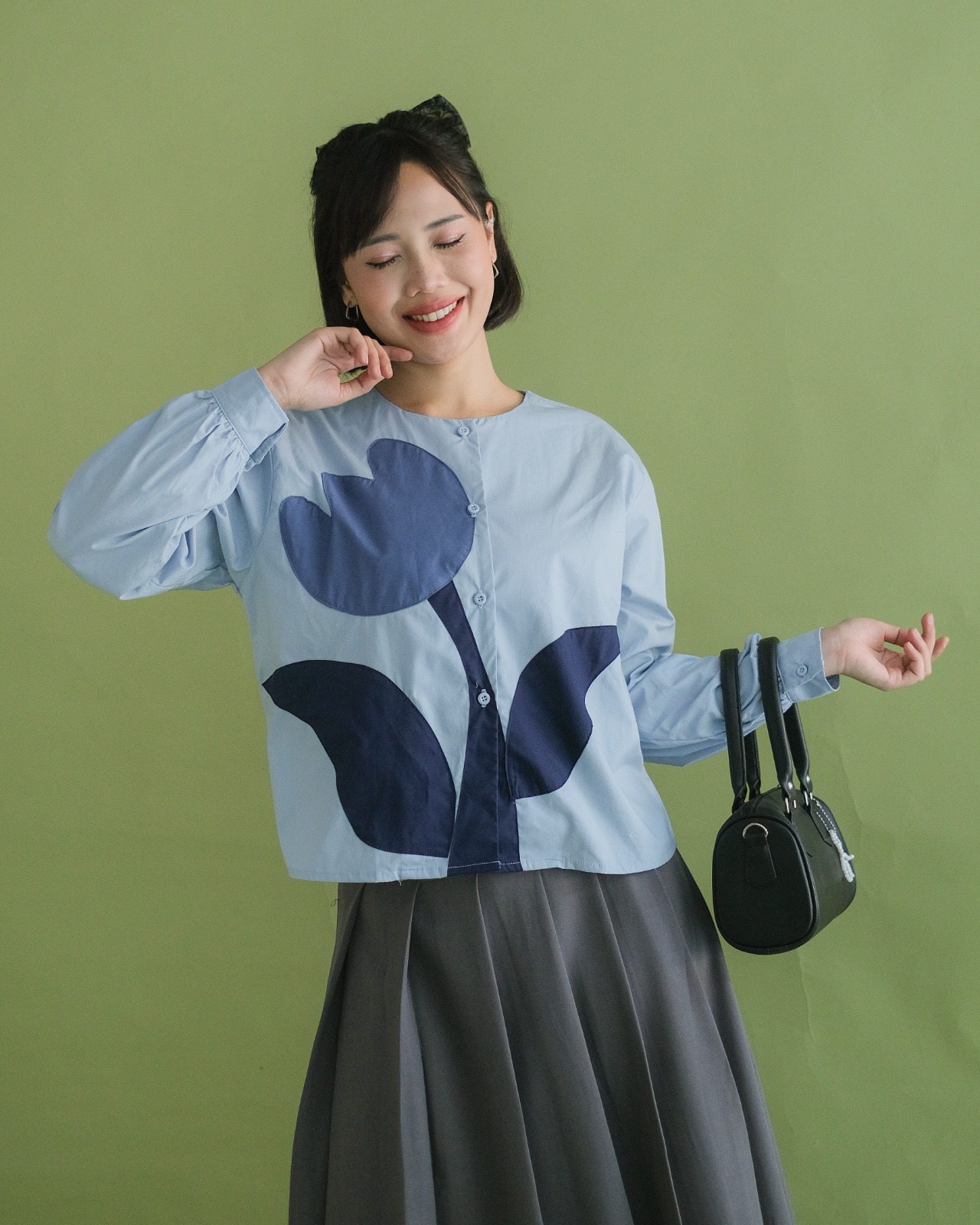 Tulip Blouse Sky Blue