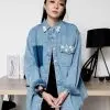 Yasfa Denim Shirt Light Blue - Image 2