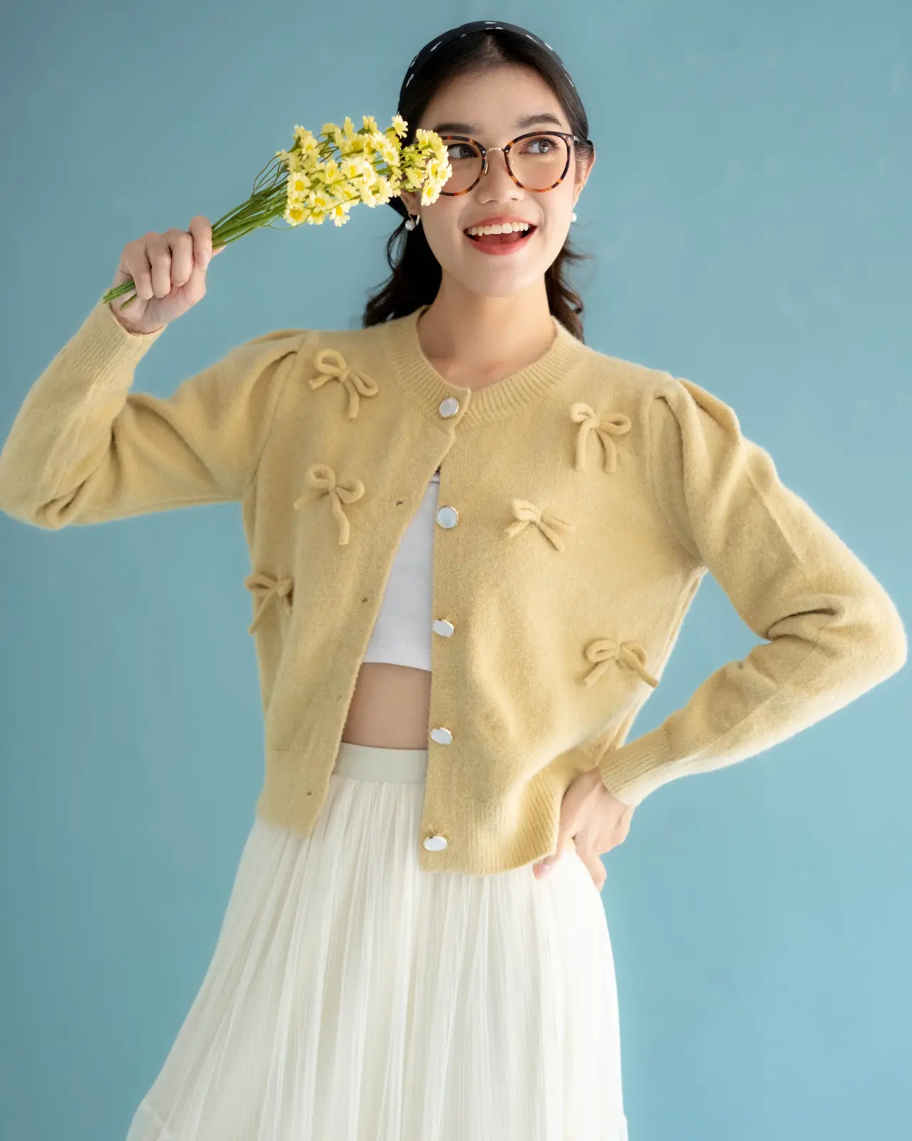 Yovela Cardigan Kode 116B Lime - Image 2