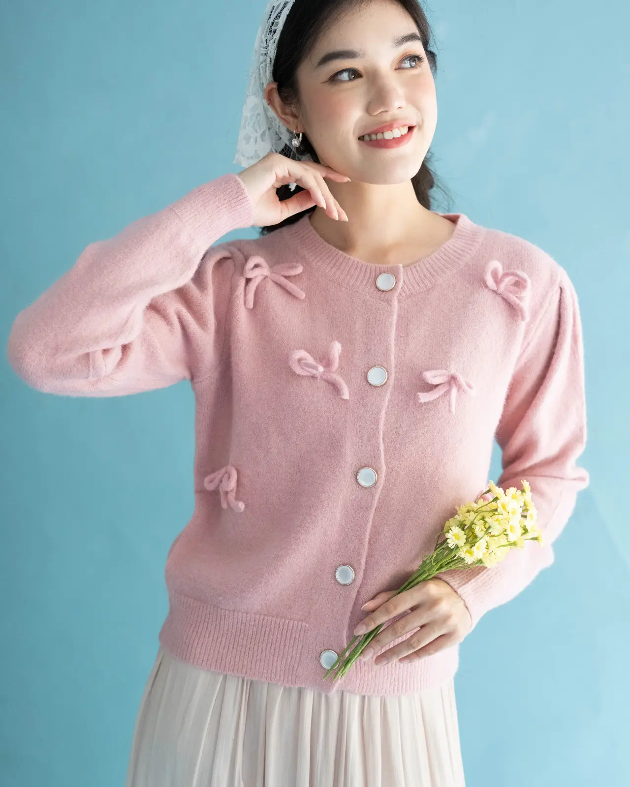 Yovela Cardigan Kode 116B Pink