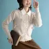 Yovela Cardigan Kode 116B Cream - Image 2