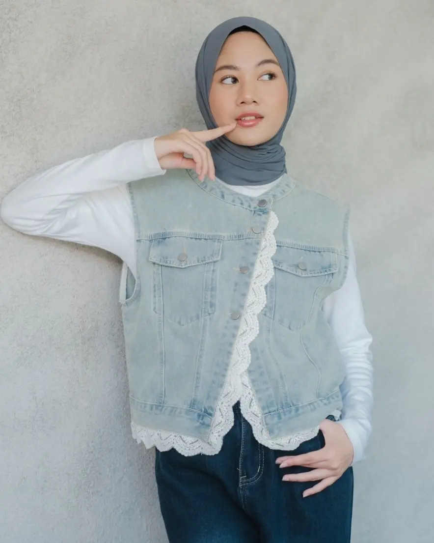 Radeya Denim Vest Kode 156A Acid - Image 2
