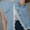 Radeya Denim Vest Kode 156A Light Blue - Image 2