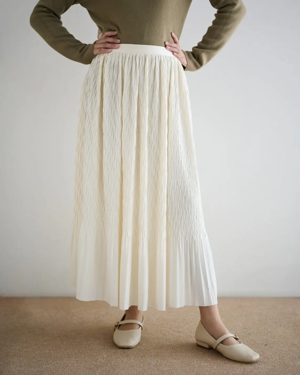 Omira Skirt Kdoe 119A Ivory