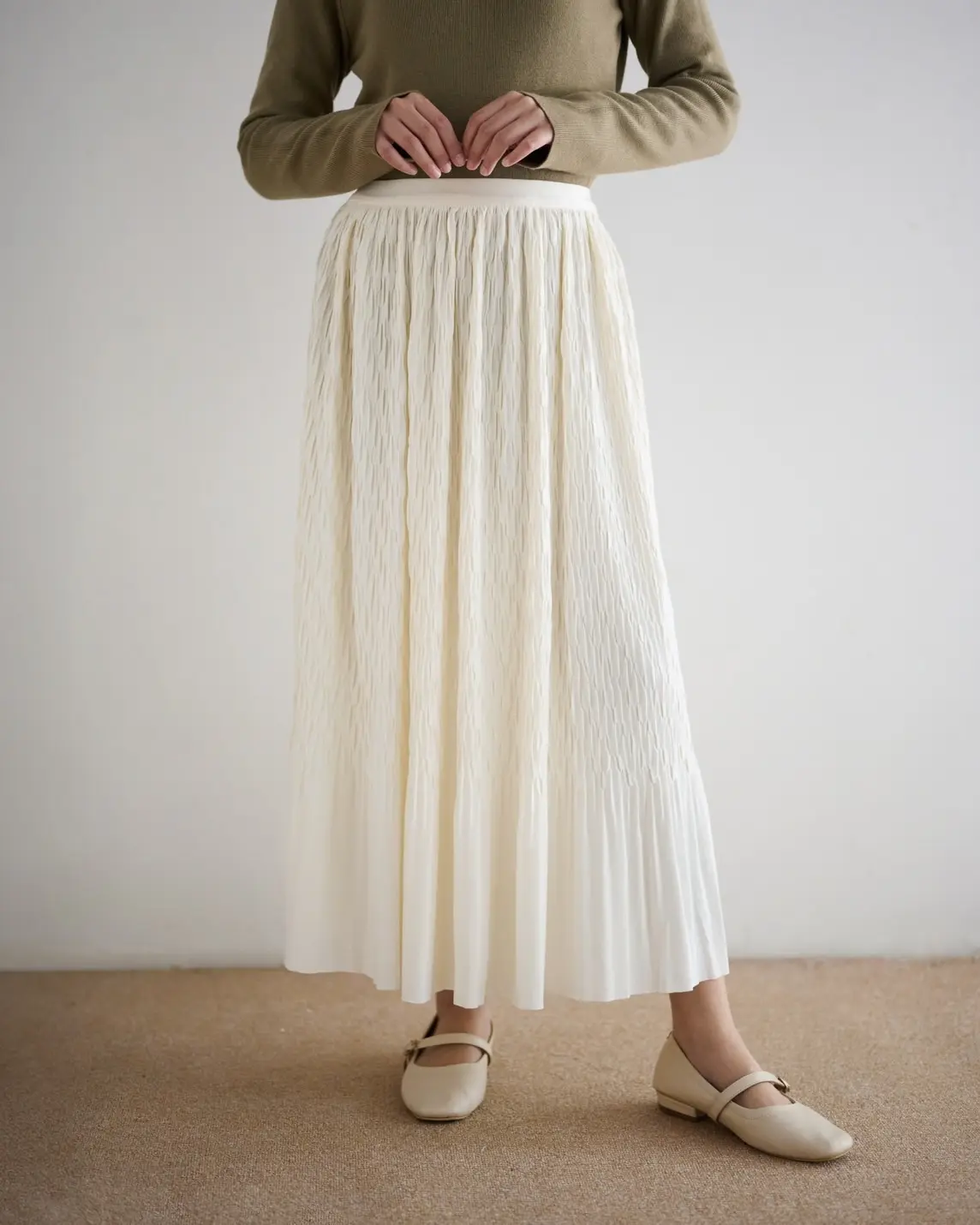 Omira Skirt Kdoe 119A Ivory - Image 2