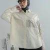 Beltia Shirt Kode 167A / 6759 Cream - Image 3