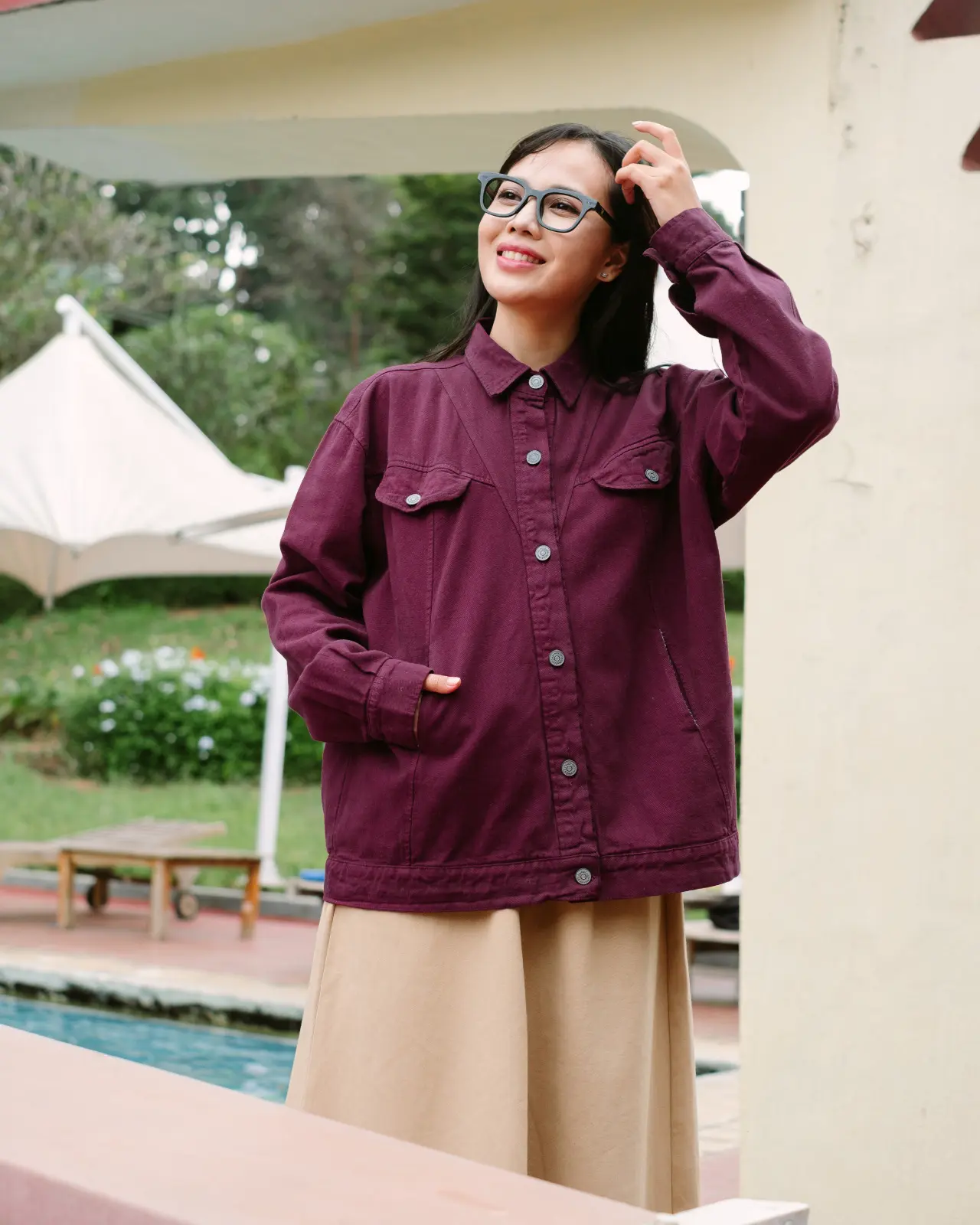 Finola Jacket Maroon