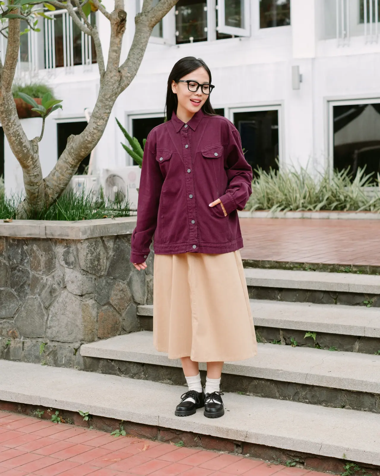 Finola Jacket Maroon - Image 3