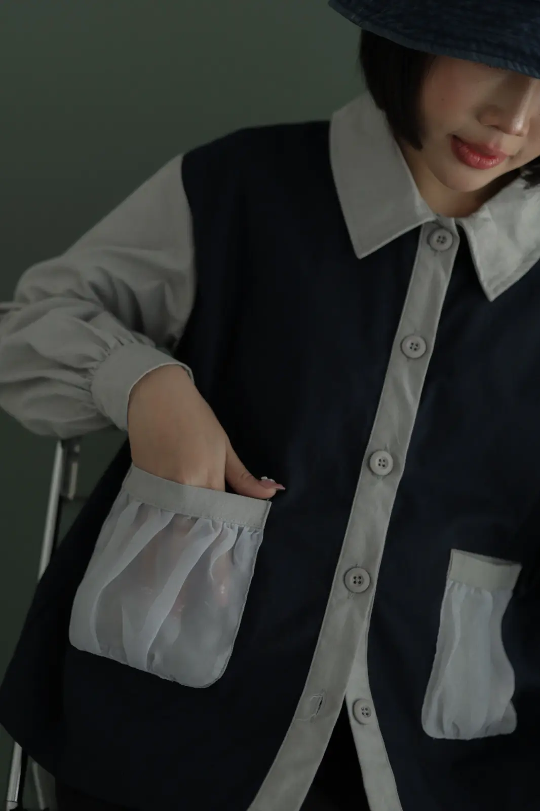 Lauren Shirt Navy - Image 2