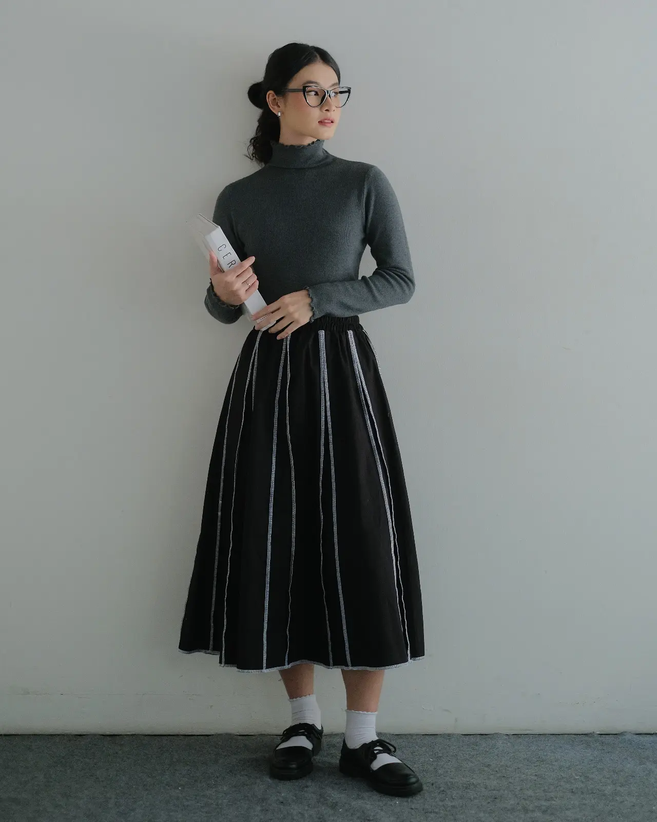 Nuke Midi Skirt Black